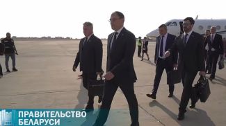 Screenshot aus einem Video des Telegram-Kanals „Regierung von Belarus“