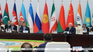 Alexander Lukaschenko beim SOZ-Gipfel in Tianjin