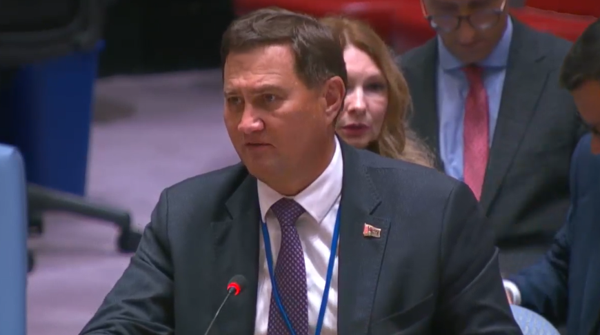 Maxim Ryschenkow. Video-Screenshot un.org