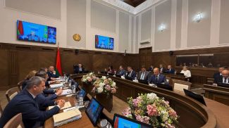 Foto des Telegram-Kanals der Regierung von Belarus