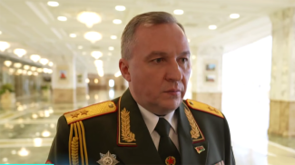 Wiktor Chrenin. Screenshot des Videos des Fernsehsenders „Belarus 1“