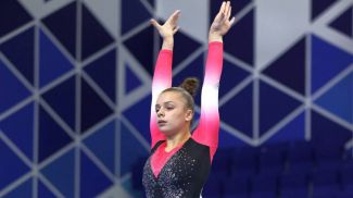 Uljana Kusmenkowa. Archivfoto: Belarussischer Turnverband