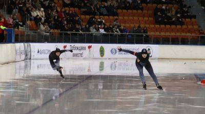  Belarussische Eisschnelllauf-Meisterschaft findet in Minsk statt
