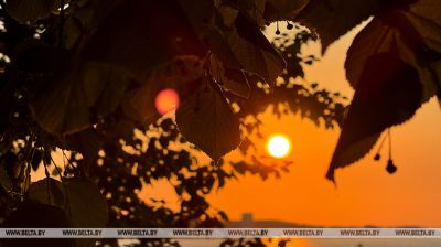 Sonnenuntergang am Minsker Meer  