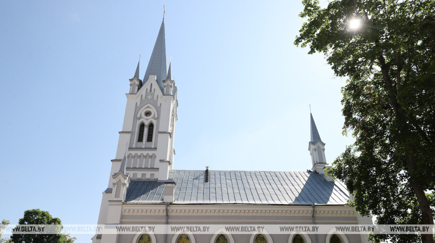 Lutherische Kirche in Grodno ist ein neogotisches Architekturdenkmal, bekannt seit 1793  