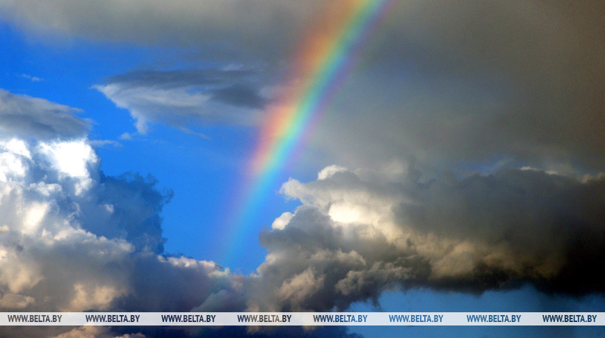 Regenbogen im Gebiet Grodno