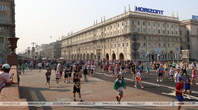 Rund 20 Tausend Teilnehmer am Minsker Halbmarathon