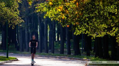 Warmes Septemberwetter in Minsk