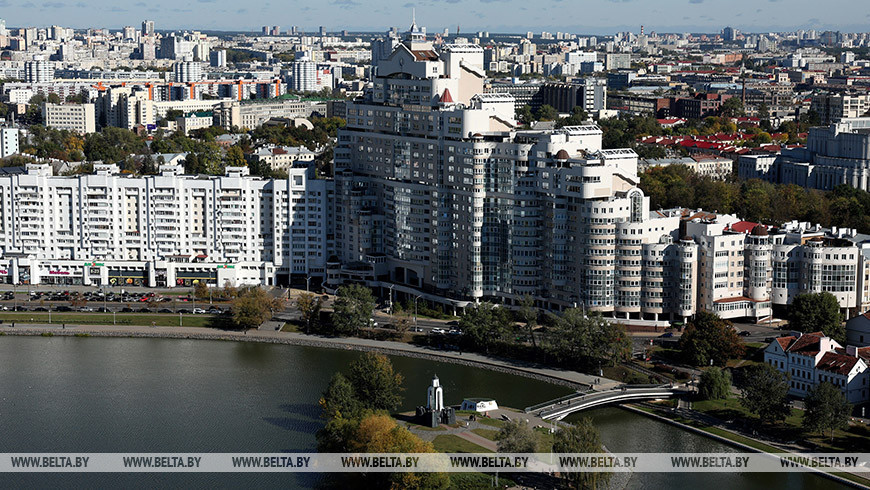 Minsk aus der Luft 