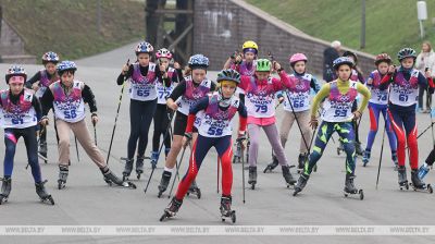 Tschaussy. Regionale Meisterschaft in Rollerski-Biathlon  