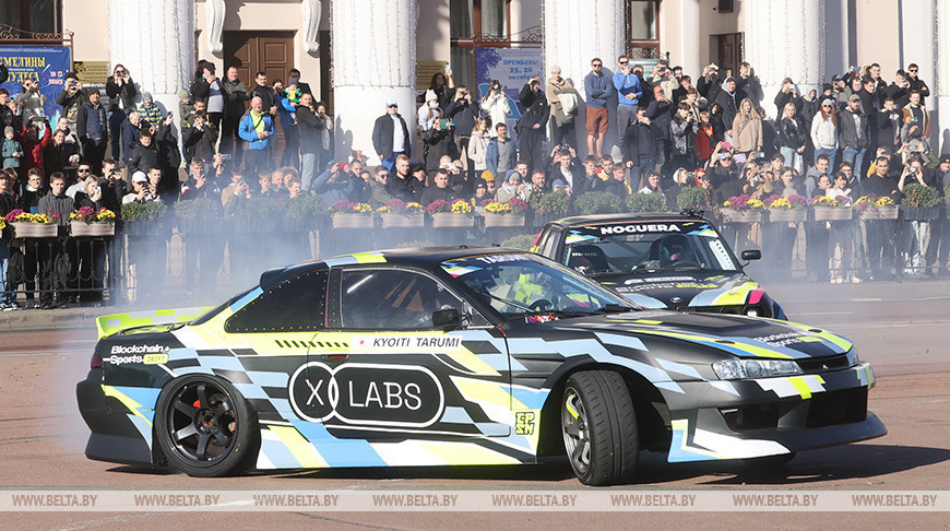 Drift mit prominenten Teilnehmern in Gomel 