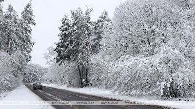 Großschneefall im Gebiet Gomel