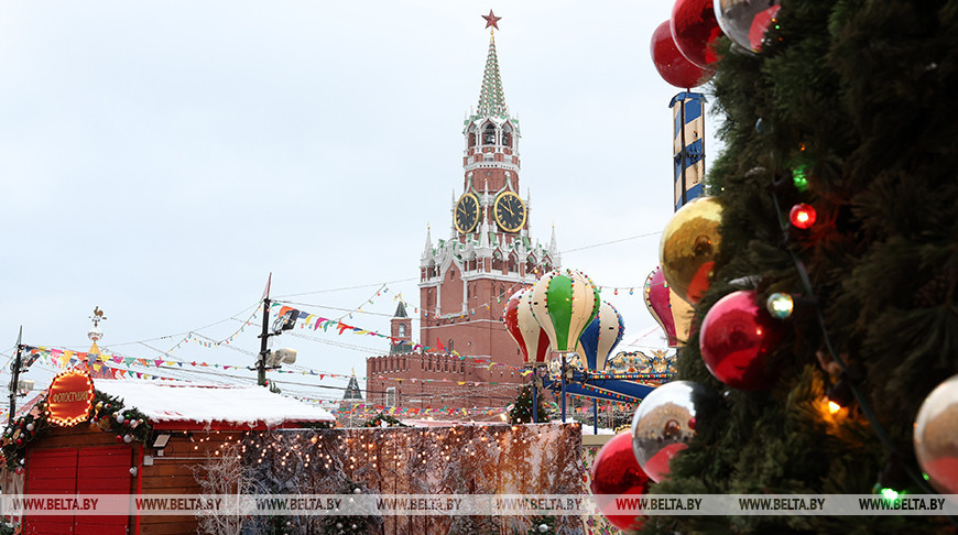 Feiertagsstimmung in Moskau 