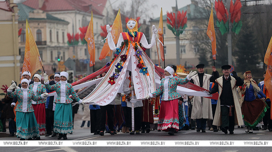 Masleniza Fest wurde in Grodno gefeiert 