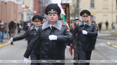 Feierlichkeiten zum Tag der Miliz in Grodno