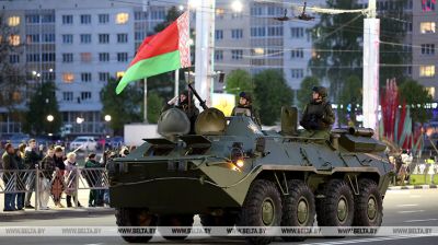 Proben für die Parade zum 80. Jahrestag des Großen Sieges in den Regionen von Belarus 