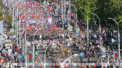 80 Jahre Sieg. Militärparade und Marsch der Generationen in Gomel 