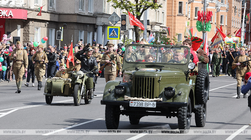 Siegesparade in Mogiljow 