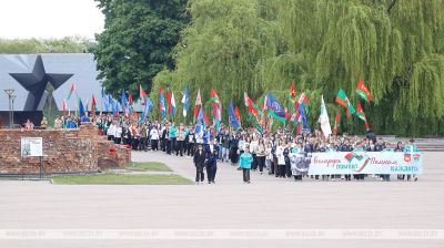 Patriotische Aktion "Belarus hält das Gedenken wach" in der Festung Brest