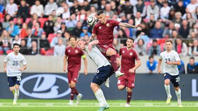 Fußballspiel Belarus-Russland im Nationalstadion  