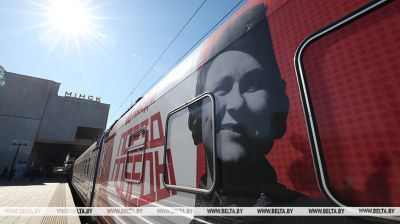 Einzigartiges mobiles Museum „Der Zug des Sieges“ in Minsk eingetroffen  