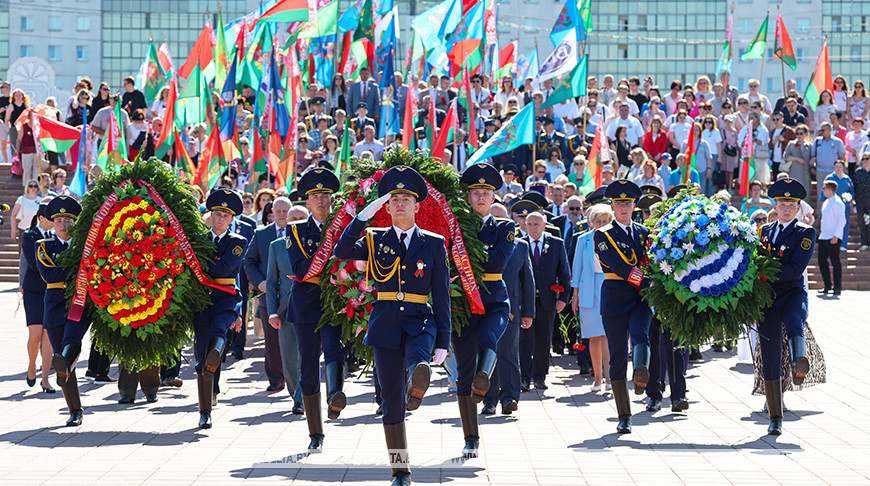 Der Tag der Republik in Witebsk 