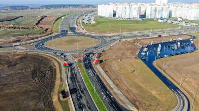 Renovierte Straße in Grodno