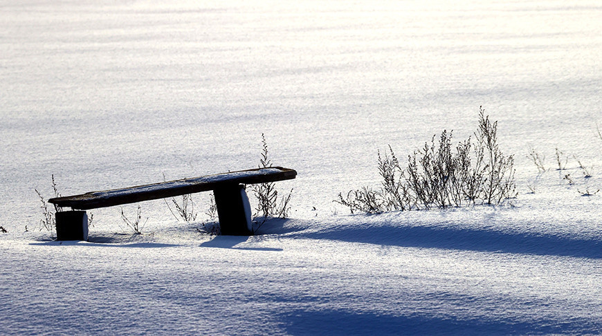 Wintertag im Kreis Gomel 