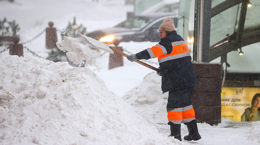 Schneeräumung  in Minsk 