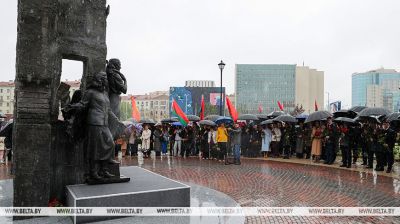 Gedenkzeichen zu Ehren der Untergrundkämpfer wurde in Minsk eingeweiht 