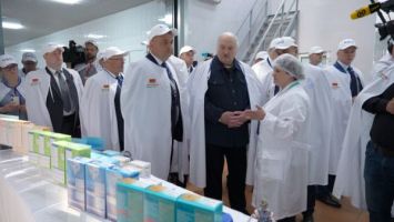 Lukaschenko besuchte das Gebiet Grodno
