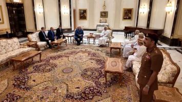 Lukaschenko trifft sich mit dem Sultan von Oman Haitham bin Tariq Al Said am 1. Dezember