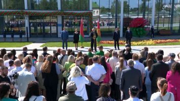 Lukaschenko eröffnet Sport- und Gesundheitszentrum in Dserschinsk 