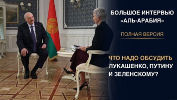 Alexander Lukaschenko im Interview mit Al Arabiya