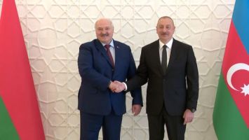 Treffen von Alexander Lukaschenko und Ilham Alijew in Baku // Lukaschenko auf Staatsbesuch in Aserbaidschan